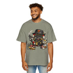 Gangster Poker chip Graphic Tee — Men's Oversized Streetwear Shirt