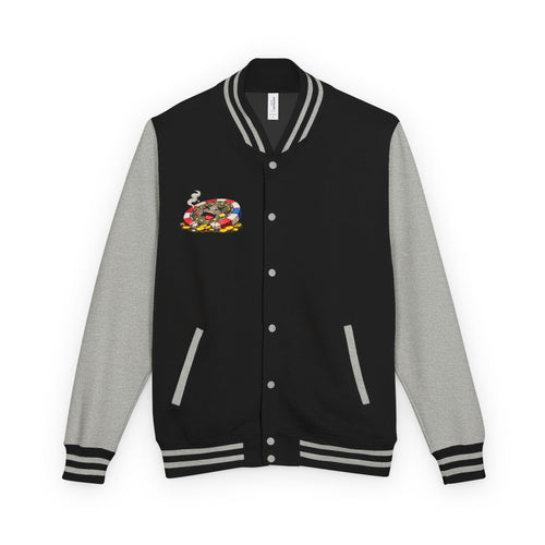 Casino Chip Varsity Jacket — Cute Lucky Chip Design