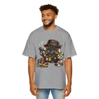 Gangster Poker chip Graphic Tee — Men's Oversized Streetwear Shirt
