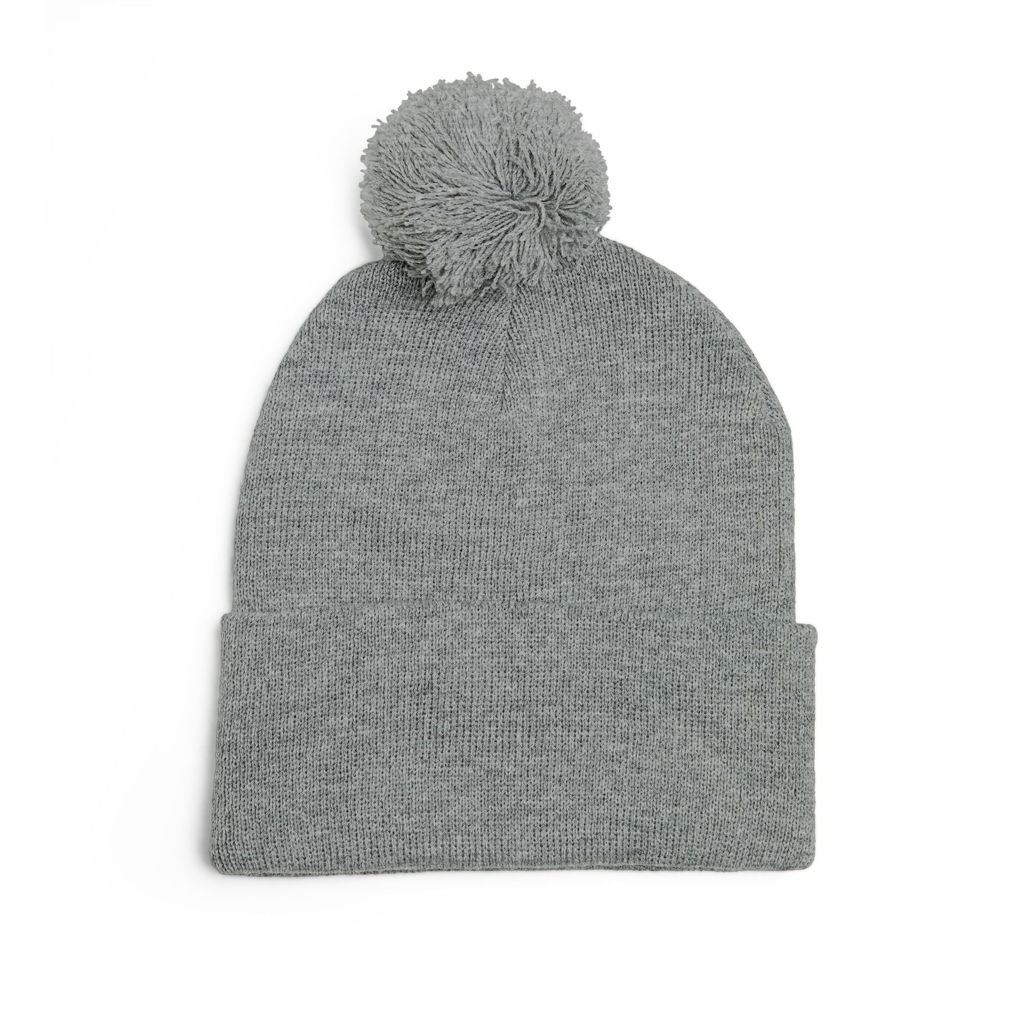 Embroidered Gold Fry Pom-Pom Beanie