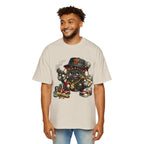 Gangster Poker chip Graphic Tee — Men's Oversized Streetwear Shirt