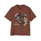 Gangster Poker chip Graphic Tee — Men's Oversized Streetwear Shirt