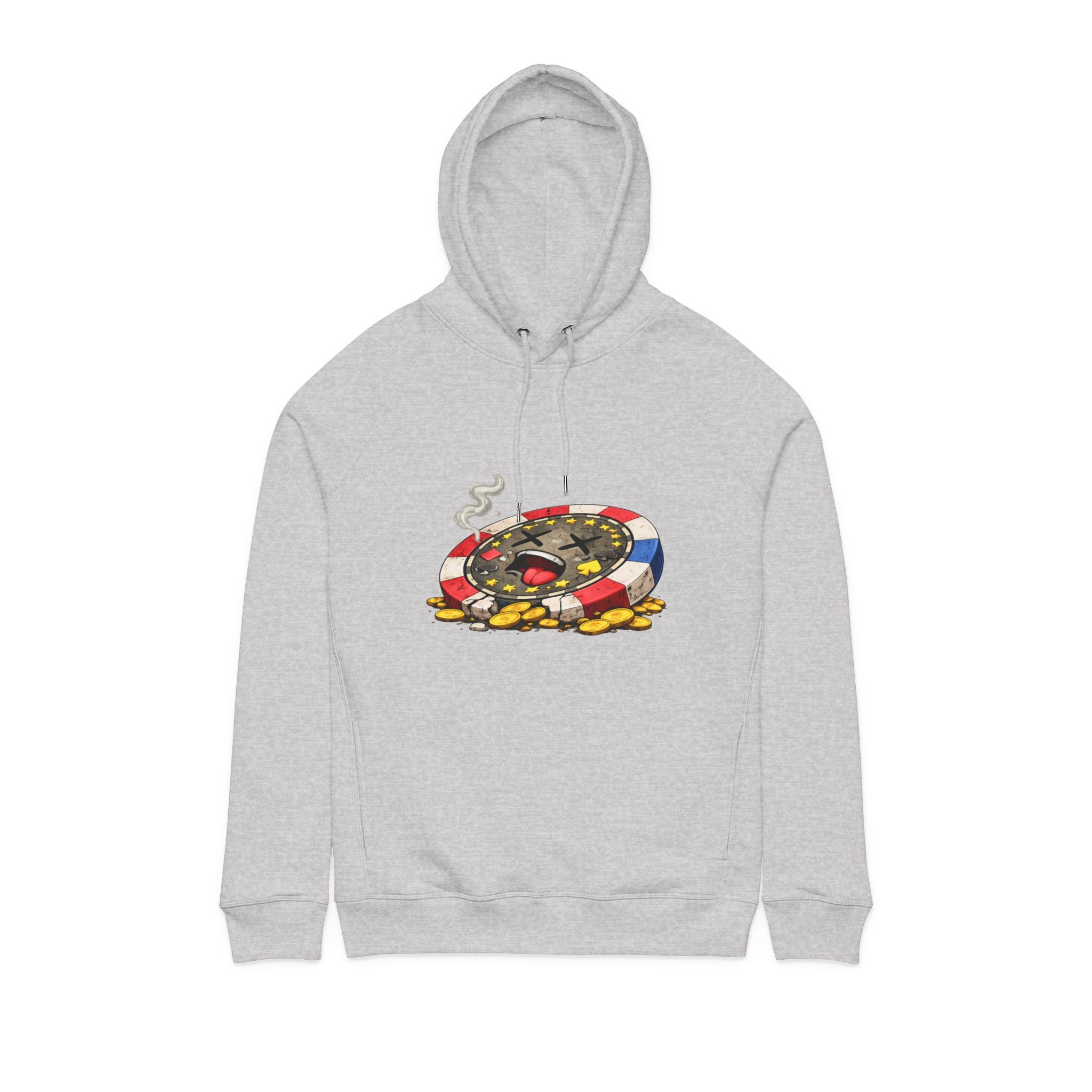 Chip Over Hoodie — Retro Gambling Graphic Sweatshirt