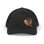 Retro Trucker Hat — Vintage Cartoon Bomber Patch Cap