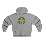 Cute Casino Chip Hoodie — Smiling Green Poker Chip Graphic Sweatshirt