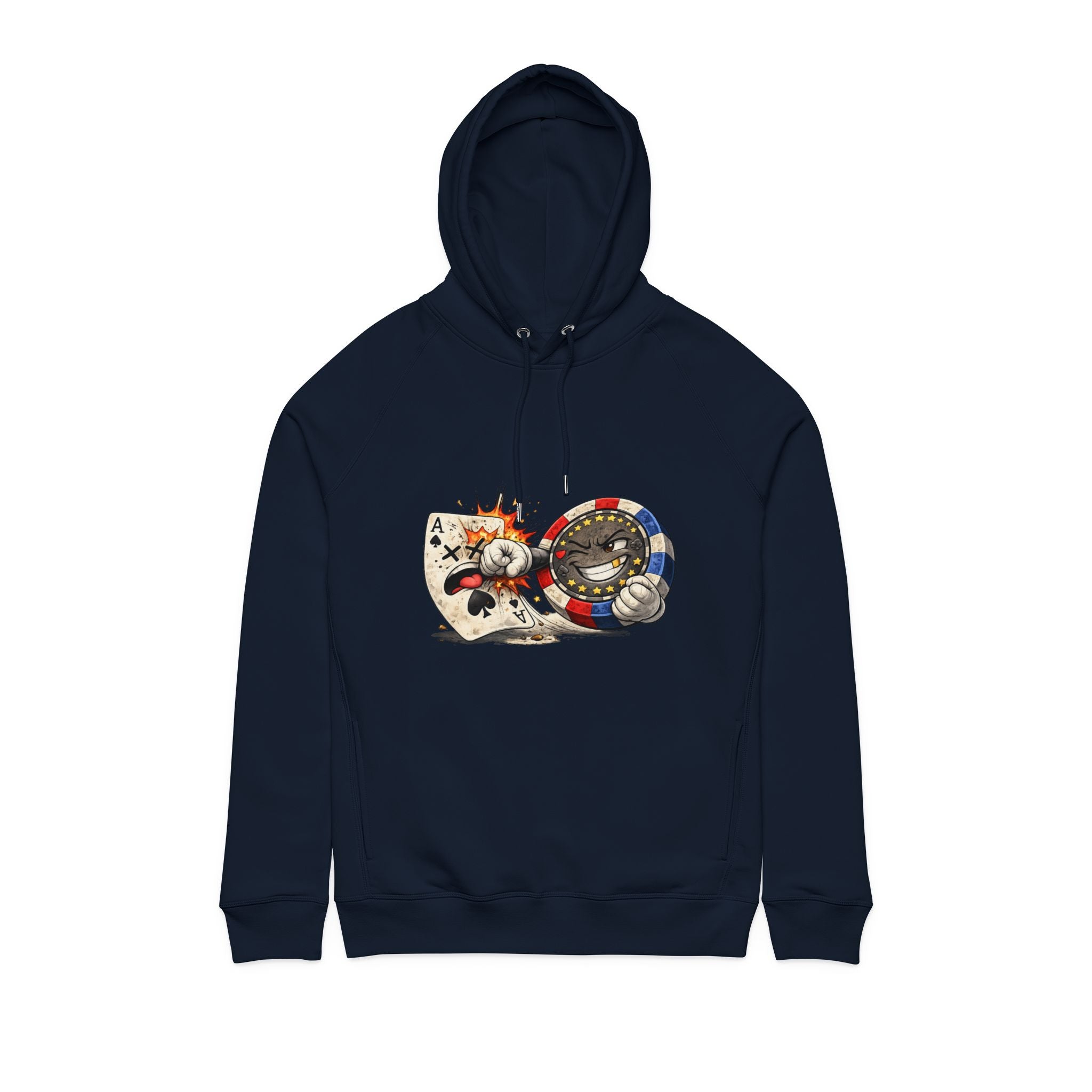 Vintage Casino Chips Hoodie — Poker, Retro Gambling Graphic