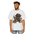Gangster Poker chip Graphic Tee — Men's Oversized Streetwear Shirt