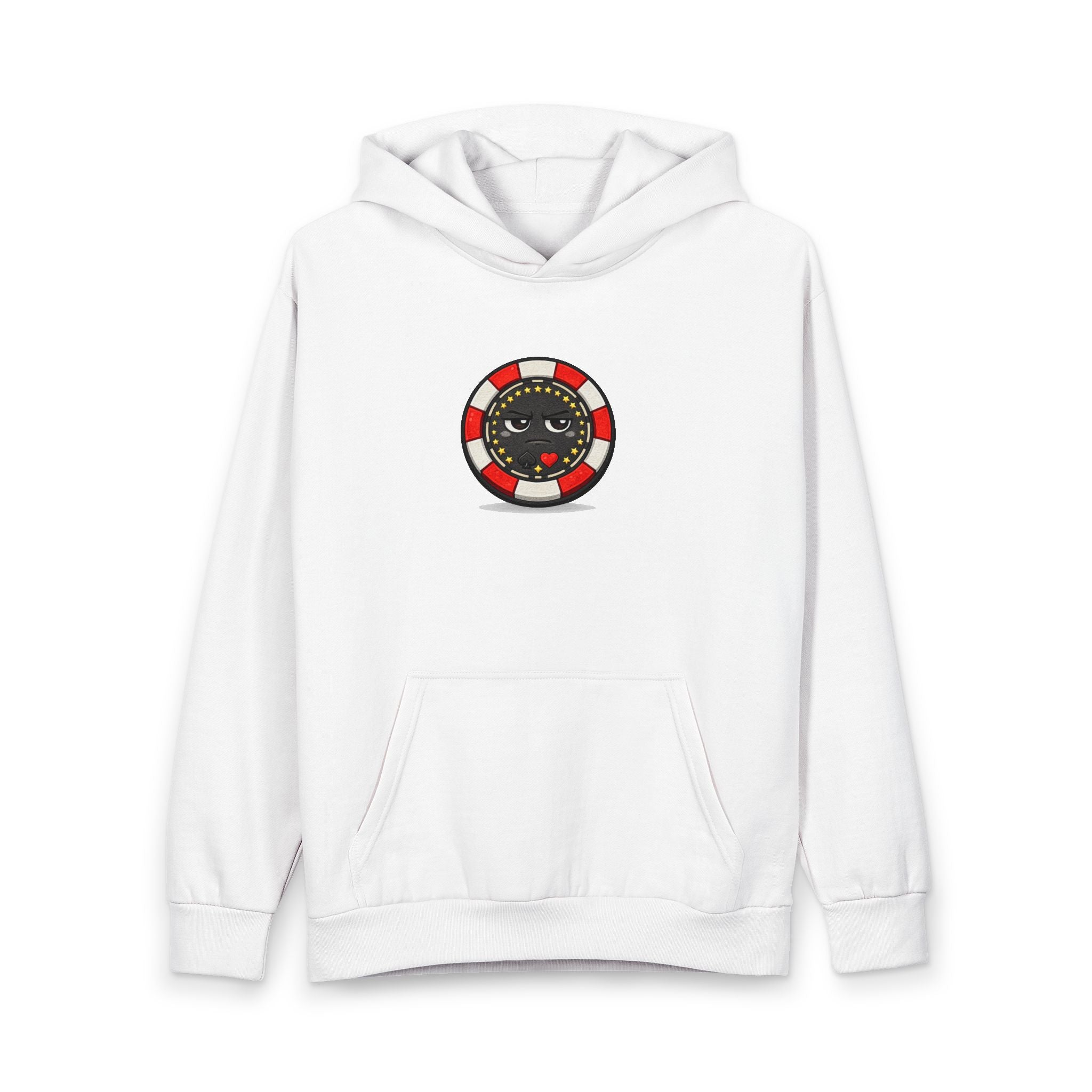 Poker Chip Hoodie — Cute Casino Graphic Pullover