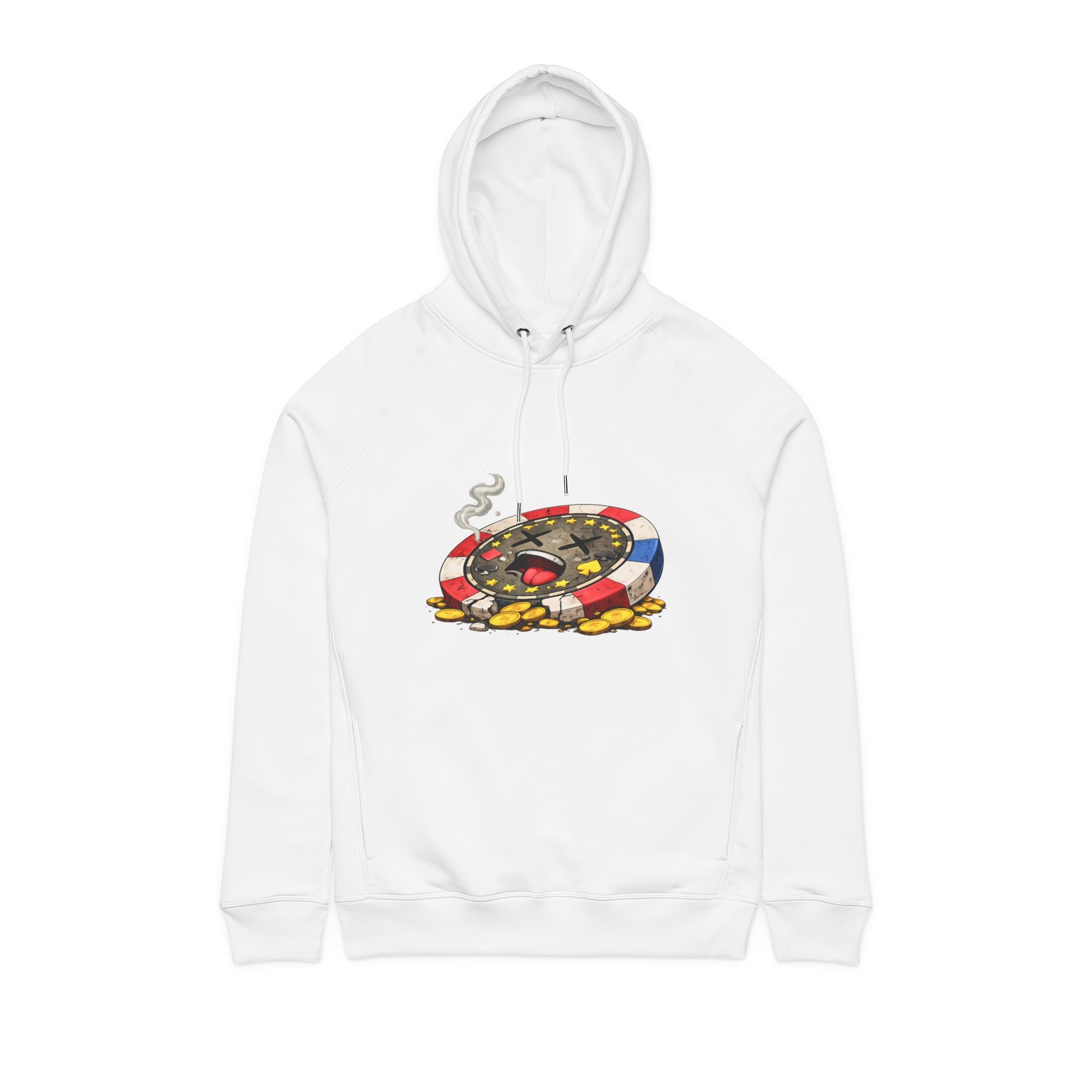 Chip Over Hoodie — Retro Gambling Graphic Sweatshirt