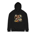 Degen Monkey Hoodie — Poker Chips, Cards & Cash Graphic Pullover