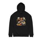 Degen Monkey Hoodie — Poker Chips, Cards & Cash Graphic Pullover