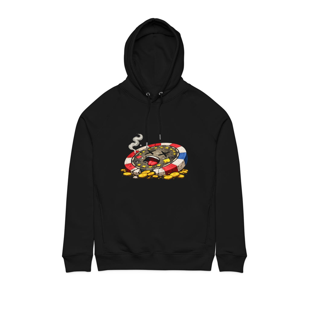 Chip Over Hoodie — Retro Gambling Graphic Sweatshirt