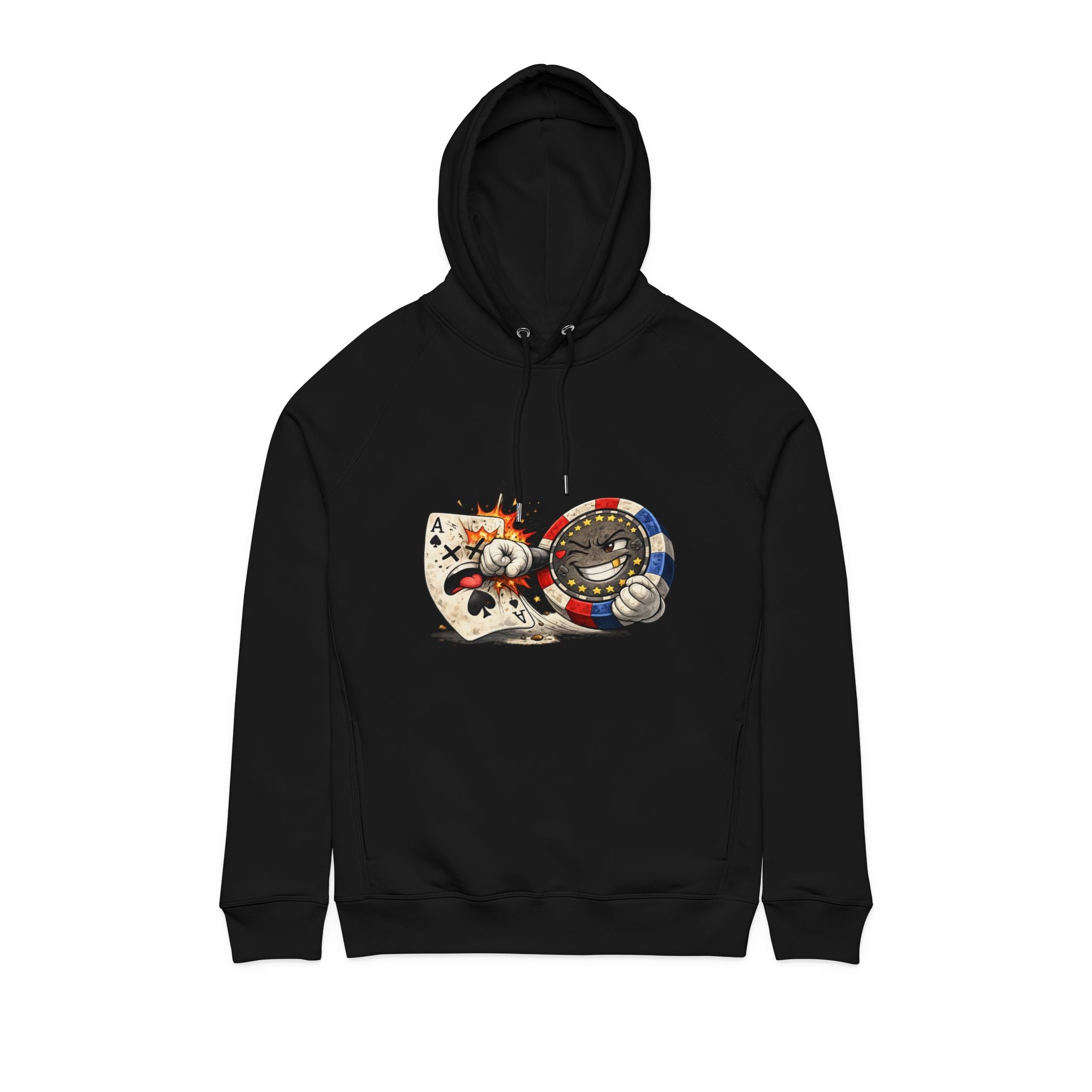 Vintage Casino Chips Hoodie — Poker, Retro Gambling Graphic