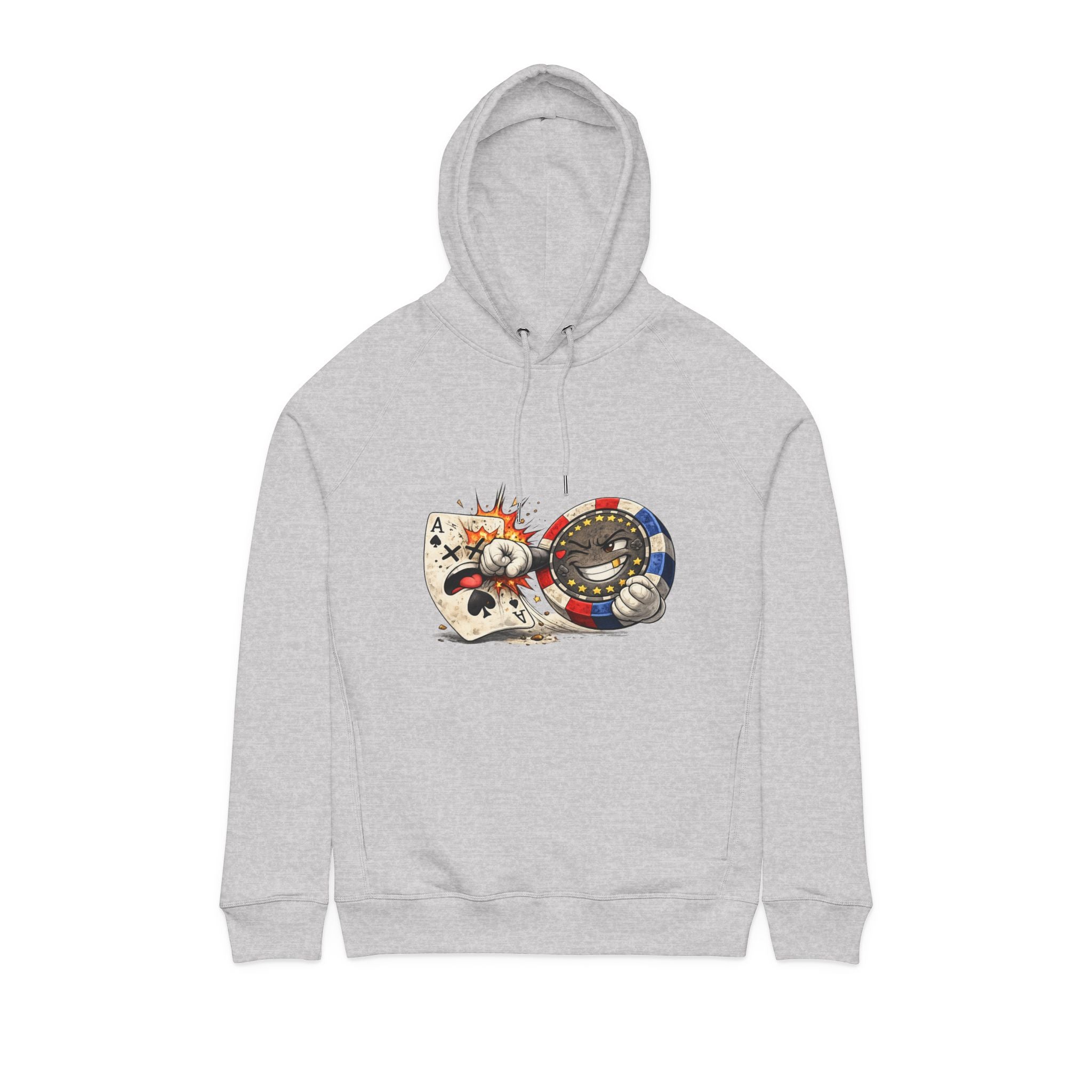 Vintage Casino Chips Hoodie — Poker, Retro Gambling Graphic