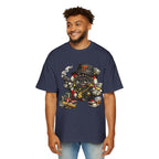 Gangster Poker chip Graphic Tee — Men's Oversized Streetwear Shirt