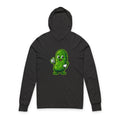 Pickle Buddy Hooded Long-Sleeve Tee — Cute Cartoon Pickle Graphic