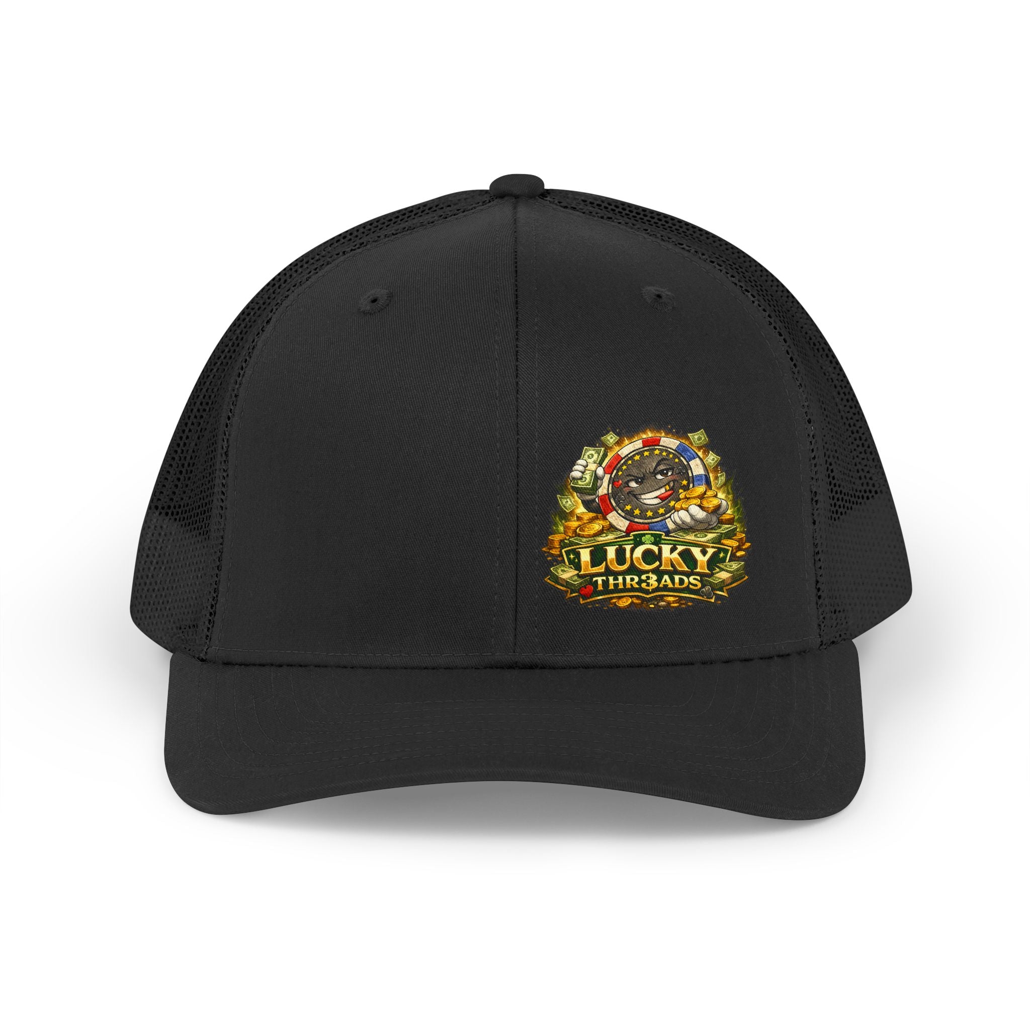 Retro Trucker Hat — Lucky Thr3ads Vintage Patch Cap