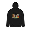 Poker Chip & Degen Monkey Hoodie — Casino Chips & Cards Graphic Pullover