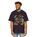 Gangster Poker chip Graphic Tee — Men's Oversized Streetwear Shirt