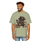 Gangster Poker chip Graphic Tee — Men's Oversized Streetwear Shirt